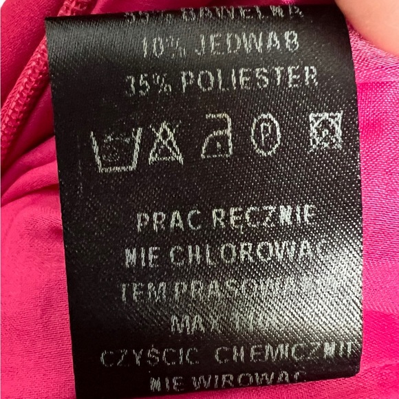 Patrizia Aryton Womens Dress Size 38 Pink Pencil Midi w Matching Belt & Pockets - Picture 13 of 15